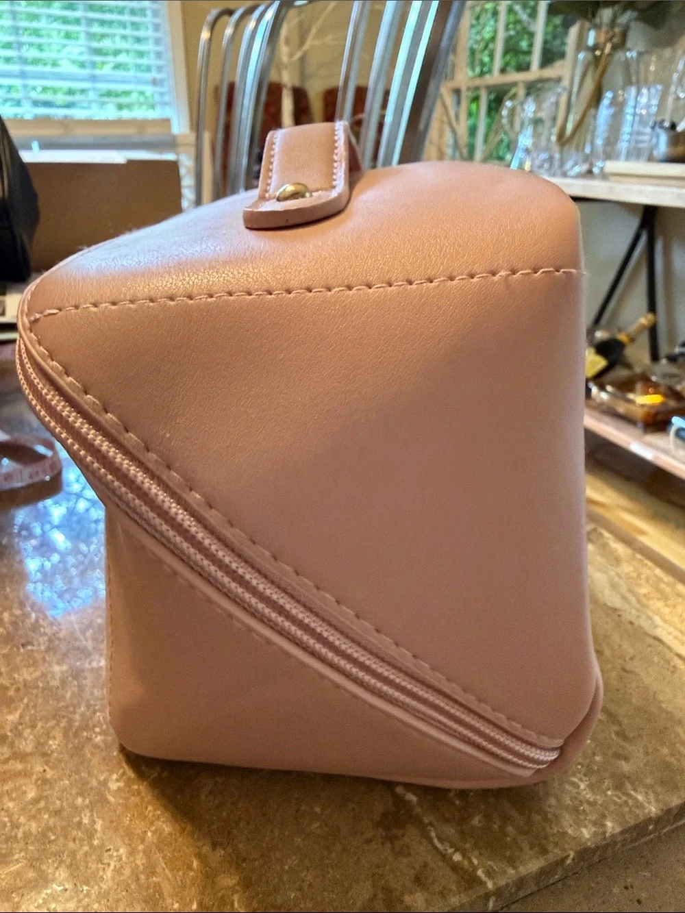 Pink Cosmetic Train Case